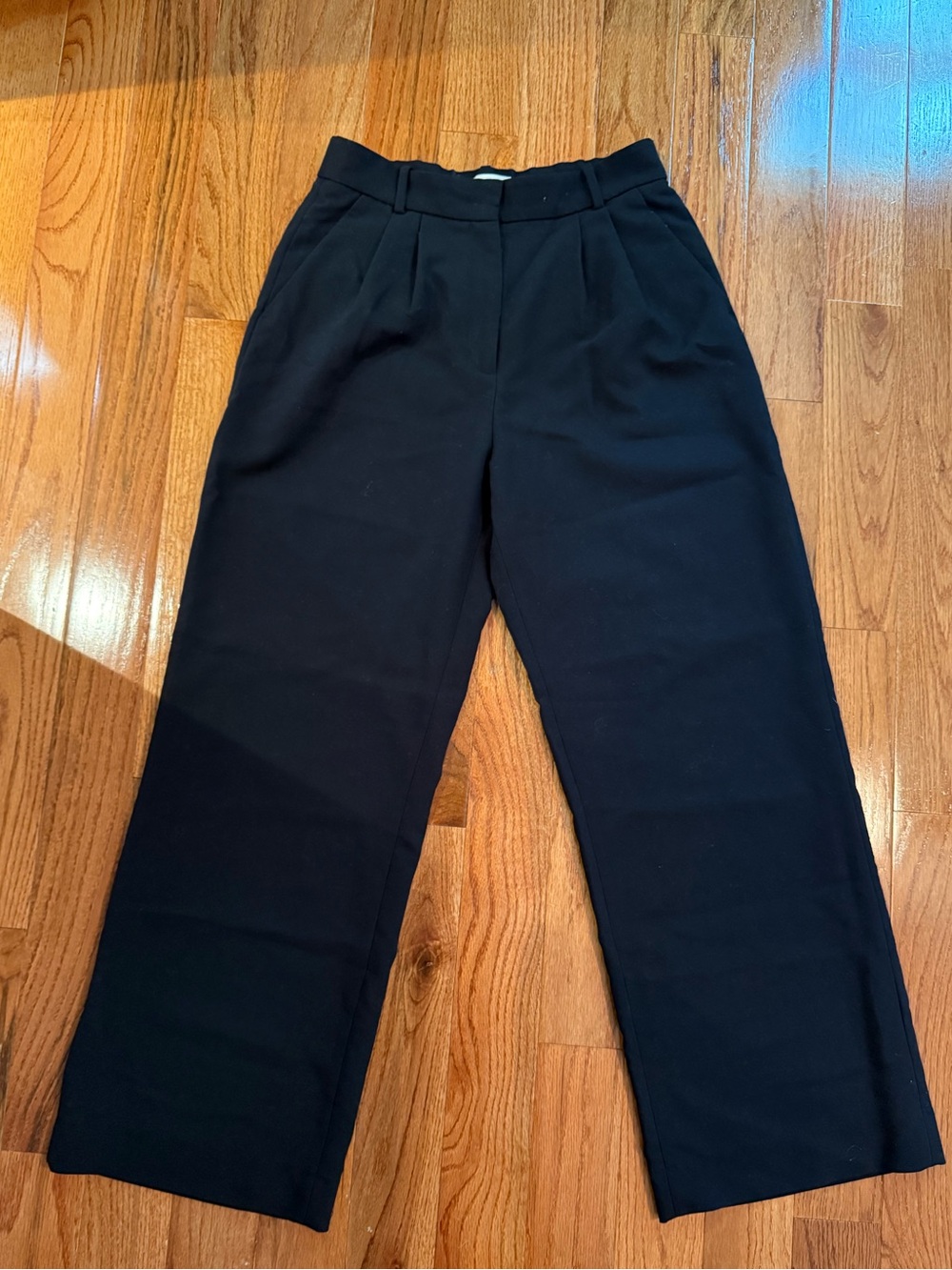 Abercrombie and Fitch Black Wide-Leg Women's Pants - Size 29/8